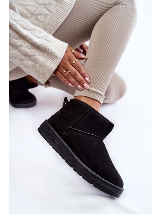 Moteriški šilti sniego batai Big Star KK274288 juodi Moteriški šilti sniego batai Big Star KK274288 juodi