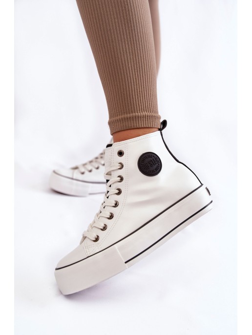 Moteriški aukštai izoliuoti sportbačiai Big Star KK274170 balti