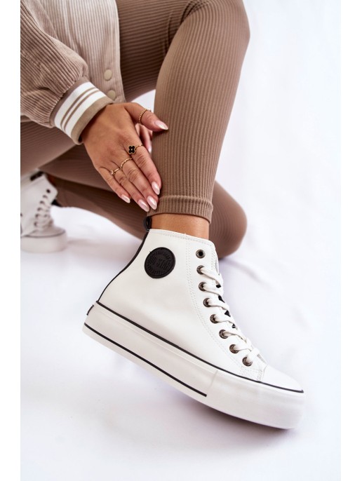 Moteriški aukštai izoliuoti sportbačiai Big Star KK274170 balti