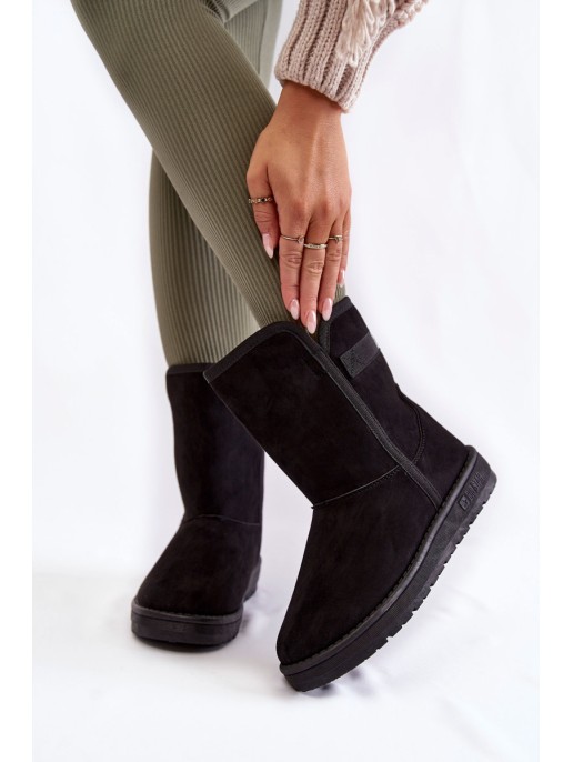 Women's High Snow Boots Big Star KK274618 Black Women's High Snow Boots Big Star KK274618 Black