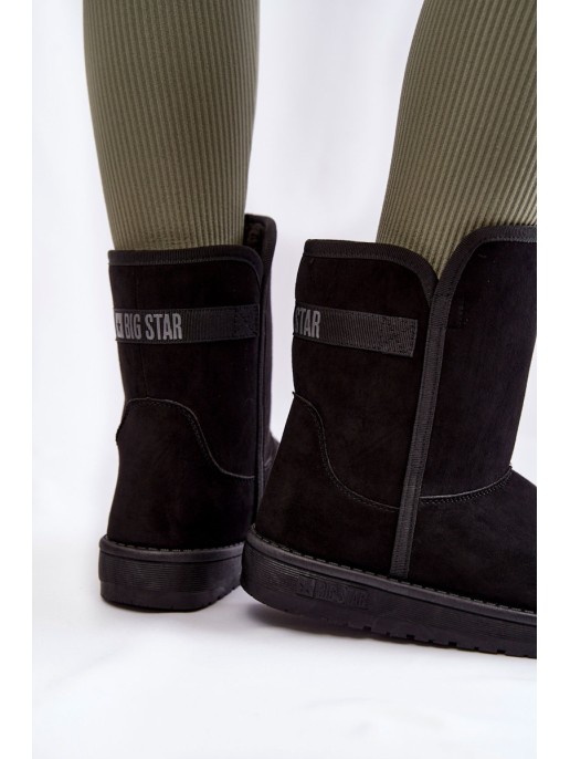 Women's High Snow Boots Big Star KK274618 Black Women's High Snow Boots Big Star KK274618 Black