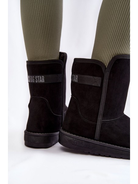 Women's High Snow Boots Big Star KK274618 Black