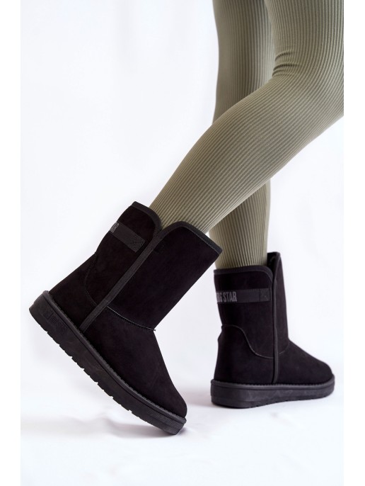 Women's High Snow Boots Big Star KK274618 Black Women's High Snow Boots Big Star KK274618 Black