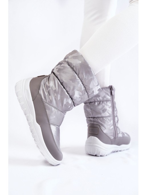 Moteriški aukšti sniego batai Big Star KK274600 pilka Moteriški aukšti sniego batai Big Star KK274600 pilka