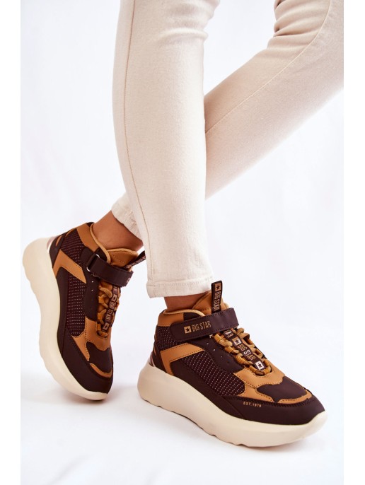 Women's Sport Shoes Memory Foam System Big Star KK274404 Brown Women's Sport Shoes Memory Foam System Big Star KK274404 Brown