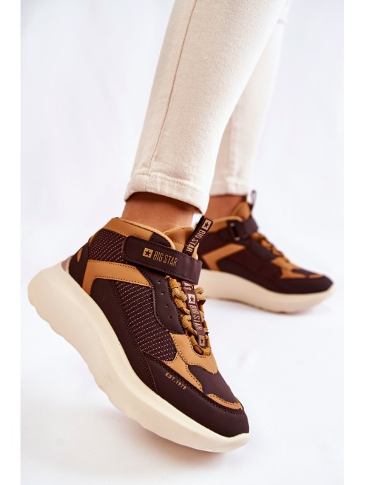 Women's Sport Shoes Memory Foam System Big Star KK274404 Brown Women's Sport Shoes Memory Foam System Big Star KK274404 Brown
