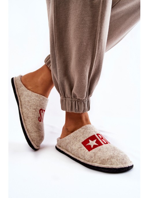 Domestic slippers Big Star KK276021 Beige