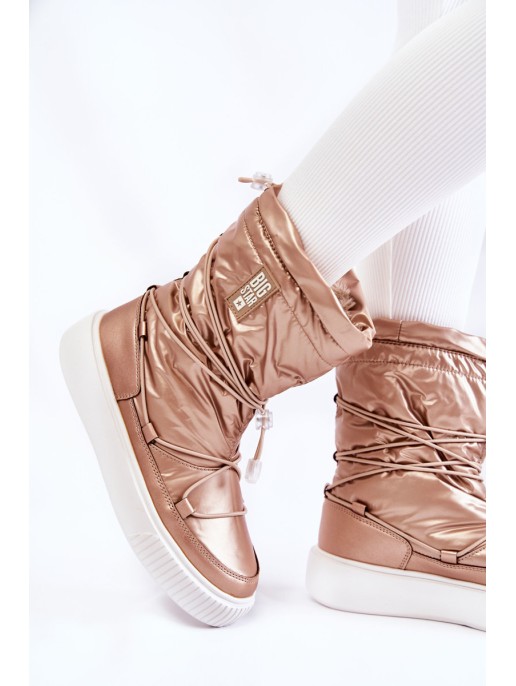 Moteriški izoliuoti sniego batai Big Star KK274194 Beige Moteriški izoliuoti sniego batai Big Star KK274194 Beige