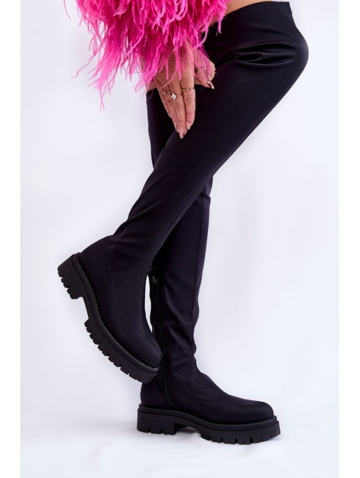 Moteriški batai virš kelių Juoda Brinna Moteriški batai virš kelių Juoda Brinna