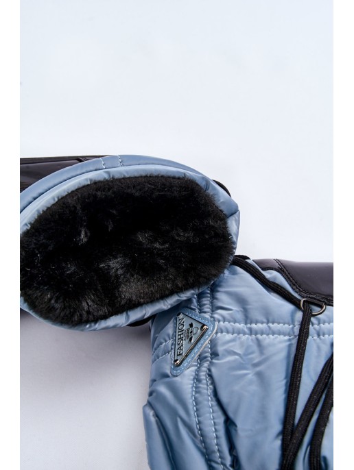 Women's Fashionable Lace-up Snow Boots Blue Carrios Women's Fashionable Lace-up Snow Boots Blue Carrios