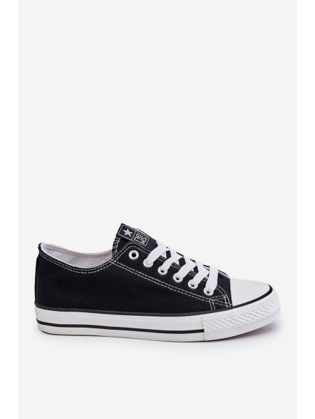 Women's Classic Sneakers Black and White Ecoma
