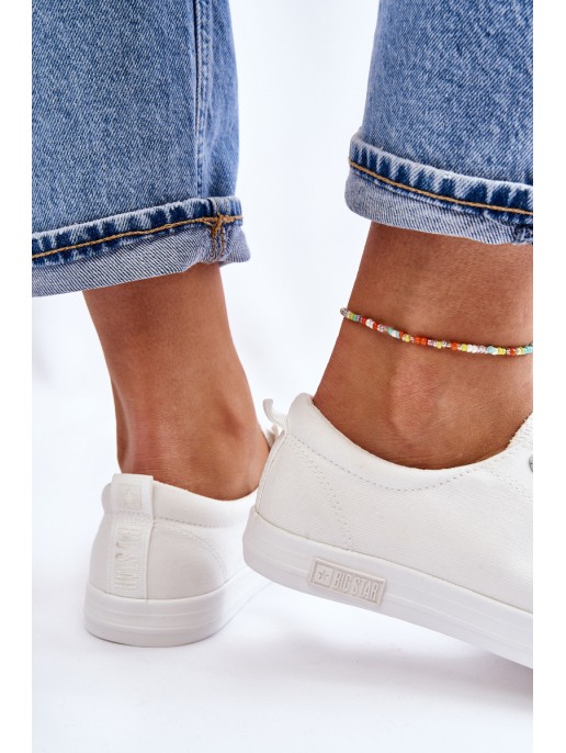 Women's Smooth Low Sneakers Big Star LL274058 White