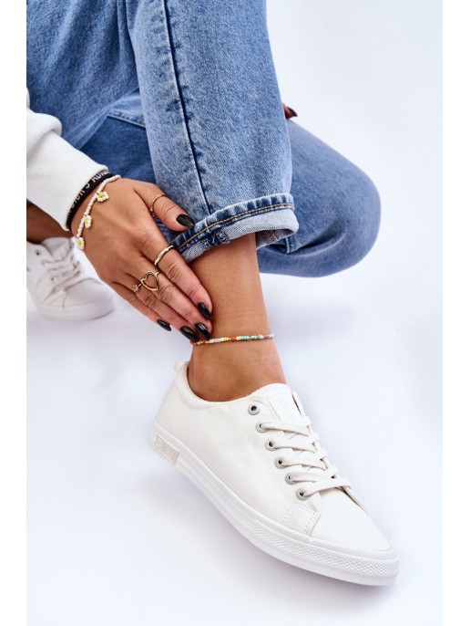 Women's Smooth Low Sneakers Big Star LL274058 White