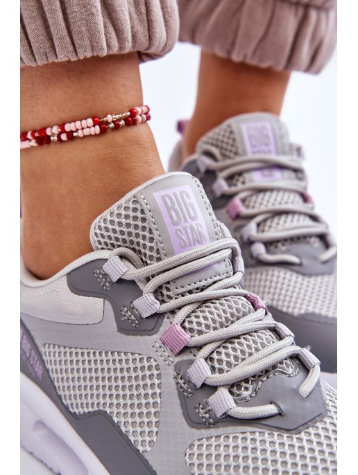 Women's Sport Shoes Sneakers Big Star LL274371 Gray