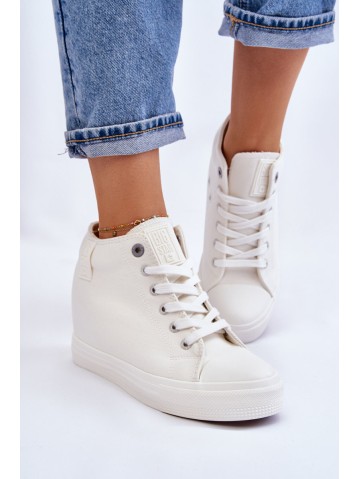 Hidden Wedge High Sneakers Big Star LL274035 White 2
