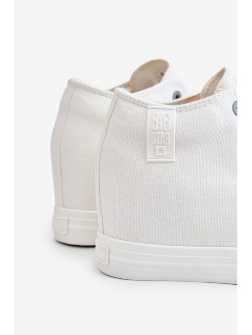 Hidden Wedge High Sneakers Big Star LL274035 White