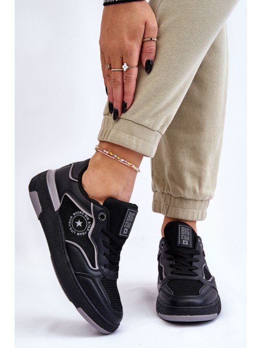 Women's Sports Shoes Big Star LL274443 Black and Gray Women's Sports Shoes Big Star LL274443 Black and Gray