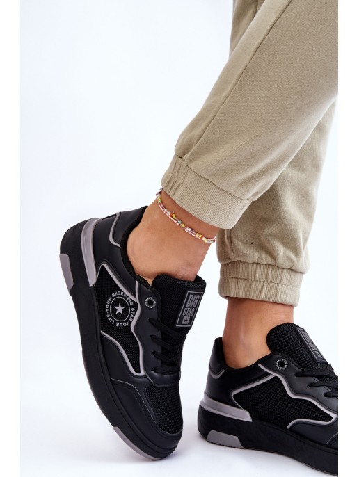 Women's Sports Shoes Big Star LL274443 Black and Gray Women's Sports Shoes Big Star LL274443 Black and Gray