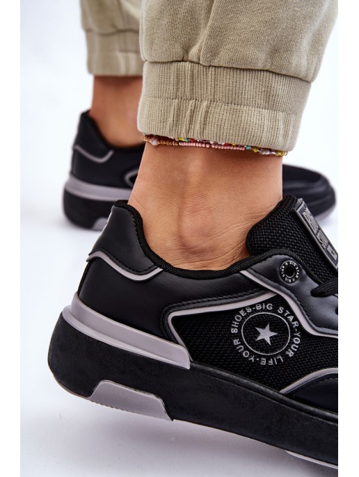 Women's Sports Shoes Big Star LL274443 Black and Gray Women's Sports Shoes Big Star LL274443 Black and Gray