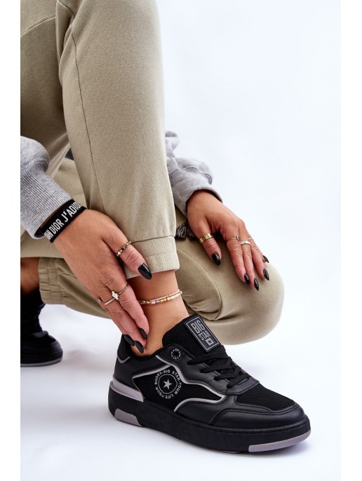 Women's Sports Shoes Big Star LL274443 Black and Gray Women's Sports Shoes Big Star LL274443 Black and Gray