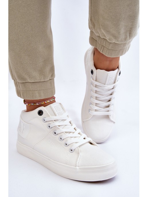 Moteriški klasikiniai aukštakulniai sportbačiai Big Star LL274002 balti