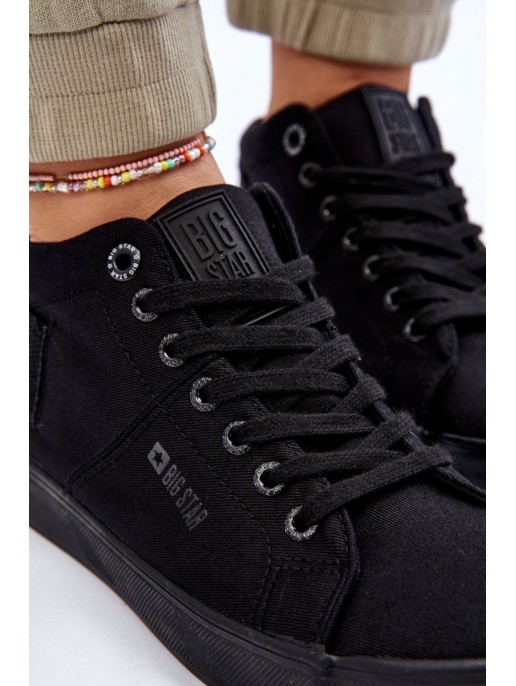 Moteriški klasikiniai aukštakulniai sportbačiai Big Star LL274001 juodi