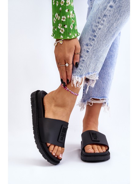 Women's Slippers Big Star LL274429 Black
