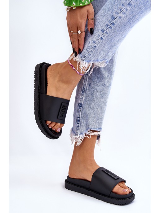 Women's Slippers Big Star LL274429 Black Women's Slippers Big Star LL274429 Black