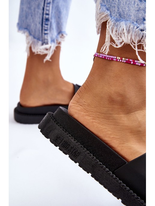 Women's Slippers Big Star LL274429 Black Women's Slippers Big Star LL274429 Black