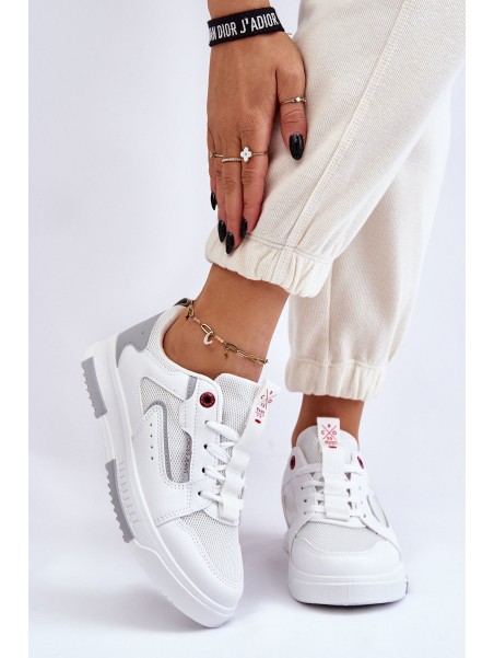 Women's Cross Jeans Low Sneakers LL2R4011C White