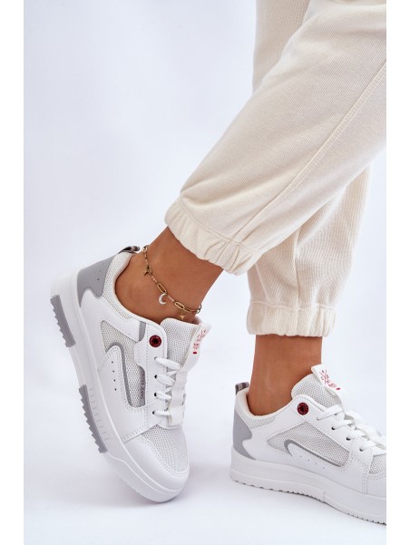 Women's Cross Jeans Low Sneakers LL2R4011C White