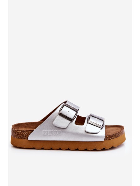 Classic Women's Big Star Slippers LL274476 Silver