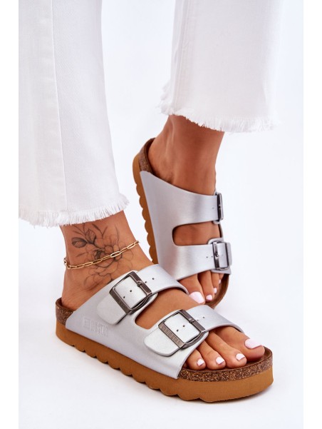 Classic Women's Big Star Slippers LL274476 Silver