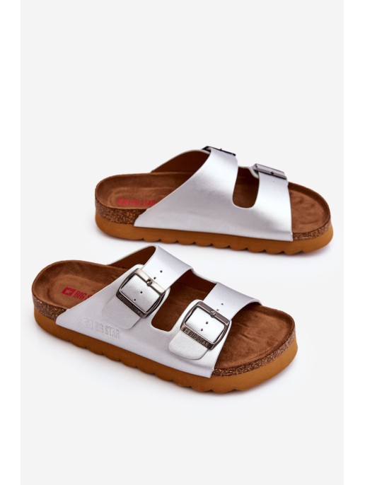 Classic Women's Big Star Slippers LL274476 Silver