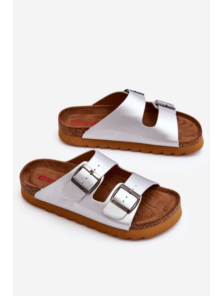 Classic Women's Big Star Slippers LL274476 Silver