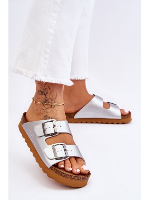 Classic Women's Big Star Slippers LL274476 Silver