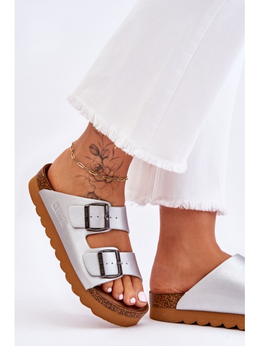 Classic Women's Big Star Slippers LL274476 Silver