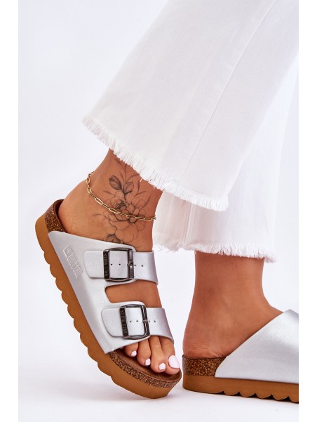 Classic Women's Big Star Slippers LL274476 Silver