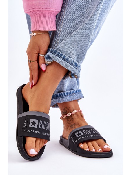 Women's Big Star Light Slippers LL274732 Black