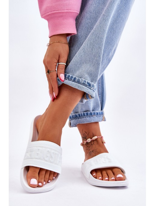 Women's Fashionable Big Star Slippers LL274A159 White