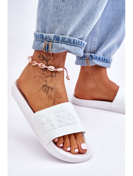 Women's Fashionable Big Star Slippers LL274A159 White