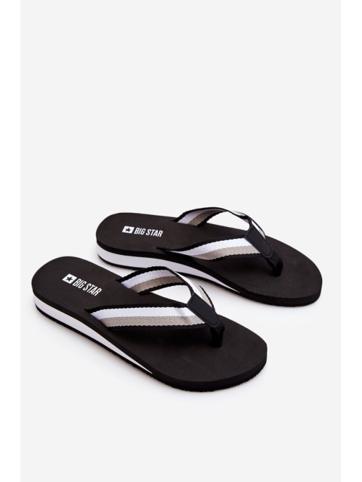 Women's Big Star Platform Flip Flops LL274781 Black