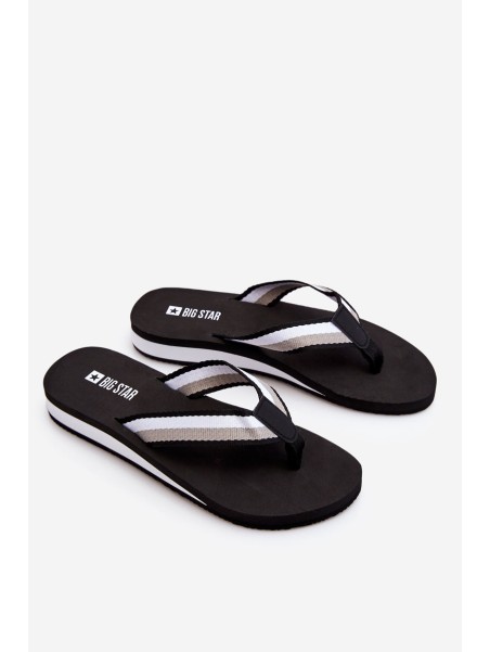 Women's Big Star Platform Flip Flops LL274781 Black