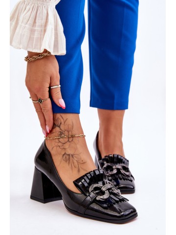 Patent Leather Comfortable Pumps Black Mercy 2