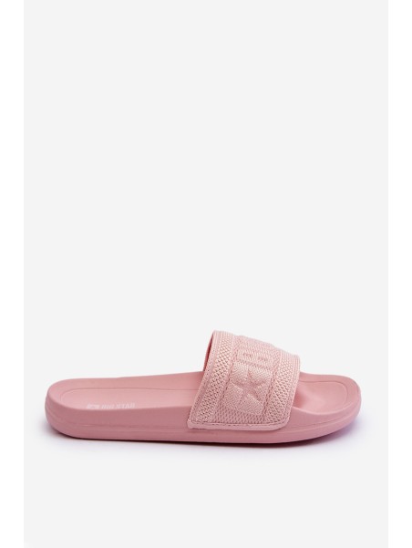 Women's Fashionable Big Star Slippers LL274A157 Light pink