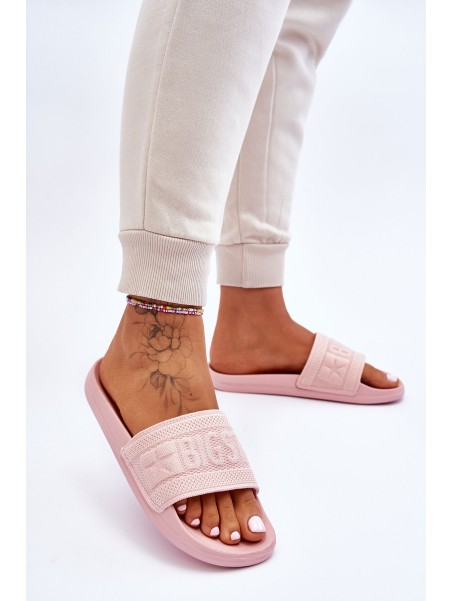 Women's Fashionable Big Star Slippers LL274A157 Light pink
