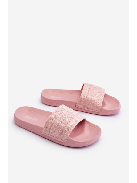 Women's Fashionable Big Star Slippers LL274A157 Light pink