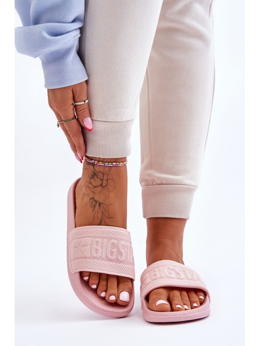 Women's Fashionable Big Star Slippers LL274A157 Light pink