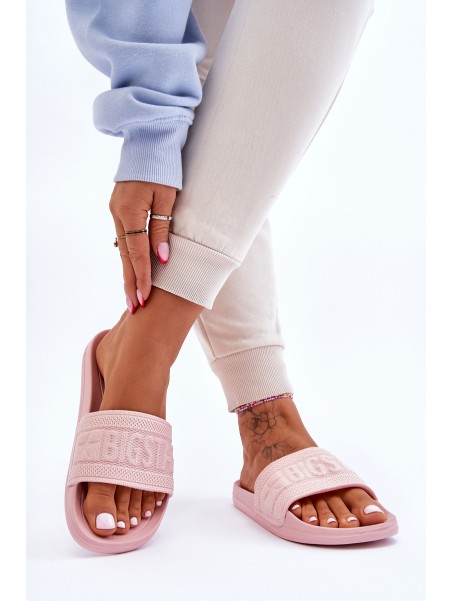 Women's Fashionable Big Star Slippers LL274A157 Light pink