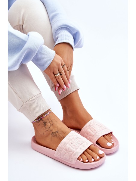 Women's Fashionable Big Star Slippers LL274A157 Light pink